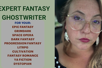 write, edit, rewrite fantasy, litrpg, sci fi, ya, cultivation story, book, novel