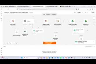 build an ai customer support agent using n8n, openai and rag
