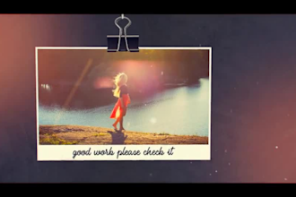 create photo slideshow video for wedding birthday memorial or promo