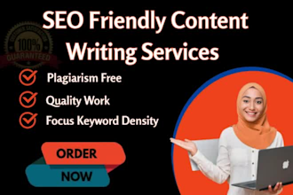 do SEO optimized and engaging website or blog content writing