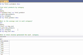 do sql data analysis, queries, reporting and business insights
