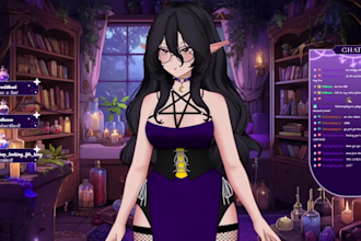 design and rig live2d vtuber model art anime vtuber avatar vrm rigging 3d vtuber