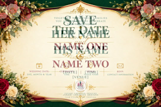 design elegant wedding invitations and welcome boards