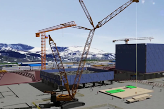 create 4d bim construction sequencing and site logistics animation