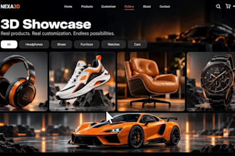 build 3d product configurator 360 viewer threejs r3f webgl glb ecommerce website