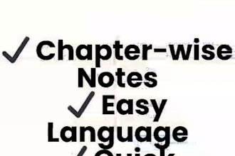 create neat handwritten  or digital notes for students