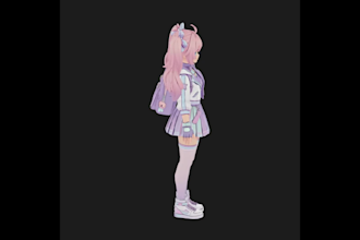 create a custom 3d vtuber model with rigging and vrm setup