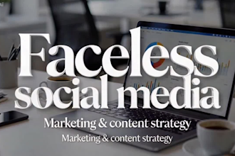 create faceless social media content and marketing