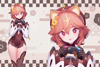 design lived2d vtuber model, 2d vtuber model, live2d vtuber rig , vtuber model