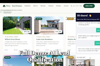 build ai chatbot that qualifies and scores real estate leads