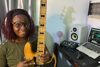 be your pro session bassist, female bass player