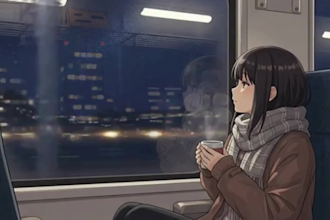 create lofi loop animation  video, music video, loop animation, animated gif