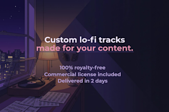 create custom lofi background music for your youtube channel or study videos