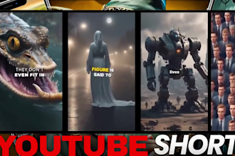 create a youtube shorts channel with 100 short videos
