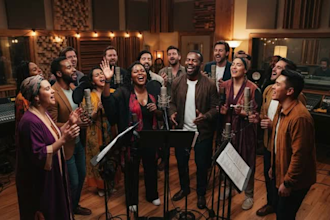 record professional singers or choir vocals for your song