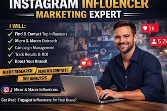 manage outreach targeted instagram youtube tik tok influencer marketing list