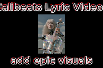 create lyric video with visuals