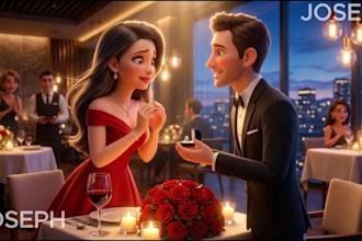 3d pixar proposal style ai video, create 3d proposal video, pixar style proposal