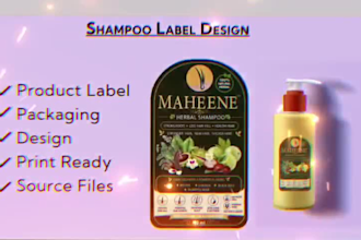 design packaging, label, redesign adding any graphic
