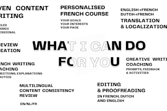 proofread and edit your french content