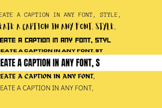 add an attractive, simple, or dynamic caption to your video