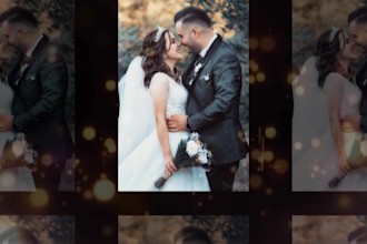 create a professional photo slideshow for a wedding or birthday