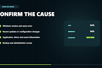 provide windows PC support and fix software errors