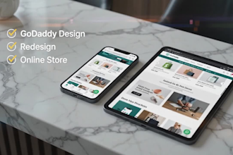 design godaddy website redesign godaddy website develop godaddy website expert