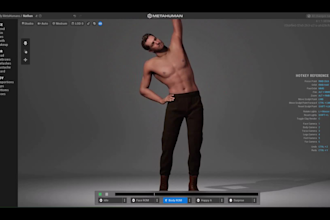 create realistic metahuman character with facial expression for games and films