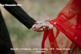 edit your wedding, youtube vlogs and promos etc