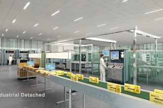 do 3d factory oem animation, 3d industrial park animation, industrial estate