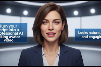 create ai talking avatar video ai spokesperson talking head ai character video