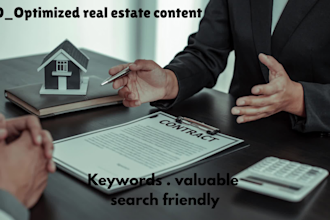 write SEO real estate blog posts and articles that ranks