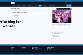 create a modern logistics freight or cargo company website