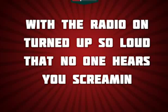 create an animated lyric video or lyric music video with kinetic typography