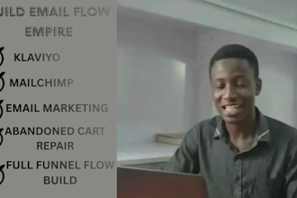 klaviyo abandoned cart recovery, welcome series and full funnel email flows