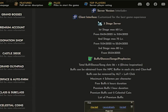 setup a professional lineage 2 website and control panel with payments