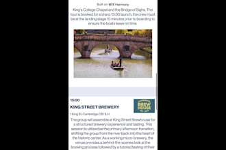 plan your group event with a custom mobile portal