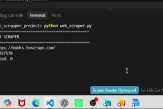 build a python web scraper to extract data from websites