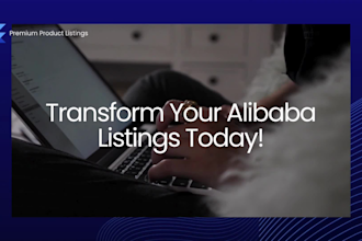 do alibaba product listing professionally