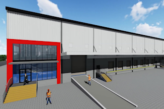 design factory warehouse manufacturing plant architectural walkthrough animation