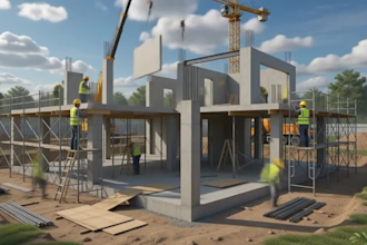 create realistic construction time lapse videos from photos in 4k