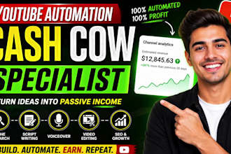 create automated faceless youtube cash cow channel for passive income