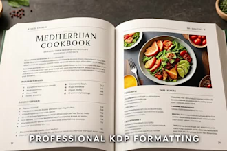 write redesign format edit KDP recipe cookbook keto vegan mediterranean cover