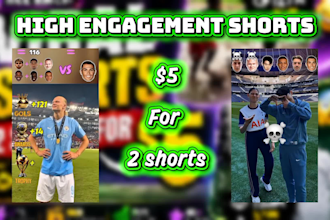 create viral football shorts