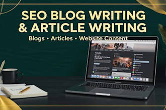 write SEO optimized blog posts and a