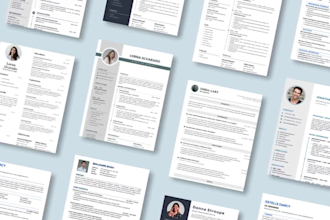 design ats friendly resume, CV and cover letter in canva