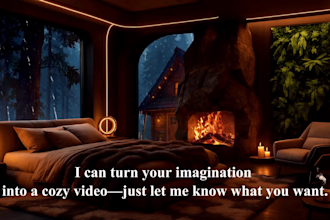 convert image to cozy and moody rain or snowfall video
