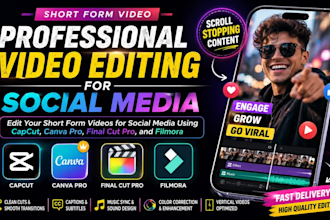 capcut video editing for social media, canva pro video editor, final cut pro