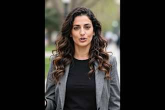 create a professional ai talking head video with realistic voice